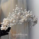 French crown French heavy industry luxury pearl crystal princess birthday crown grand bride main wedding dress headdress high luxury pearl crystal crown