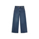 Teenie Weenie Bear Damen Jeans 2025 Herbst Neue Retro Mode einfache lockere Hose Dunkelblau M.