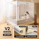 Maruya V2 Anti-fall Mosquito Net Baby Prevents Falling Out of Bed Children's Mosquito Net Home Bedroom 2025 New Full Bottom Free of Installation +60S Cotton Sheets*2V2 Anti-Fall Mosquito Net 2m*2 Points 2m