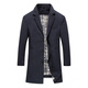 BOSS spring and autumn men's windbreaker 2025 new high-end mid-length casual suit jacket men's non-iron gray 3XL 190
