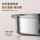 Extra thick 304 stainless steel hot pot Yuanyang pot induction cooker soup pot household outdoor cassette stove special hot pot pot Extra thick 304 Yuanyang pot 32cm