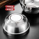 Extra thick double-layered bowl, heat-insulated and anti-scalding stainless steel bowl, household commercial-grade canteen adult instant noodle bowl, children's bowl, double-layered platinum bowl 14cm