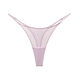 European and American sexy mesh breathable thin strap thong for women hot see-through pure lust style bikini low waist T pants pink SMSML hip 85-93 jeans 25-27