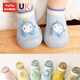 Tutu Dawen Baby Toddler Shoes Baby Floor Socks 0-1-2 Years Old Spring and Summer Children's Soft Bottom Drop-Out Indoor Early Education Cover Sky Blue 1 Pair One-size-fits-all Inner Length 12.5cm (Recommended 6-12 Months)