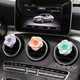 Yusenyi Gentle Flower Diffusing Stone Car Aromatherapy Car Perfume Women's Air Conditioning Vent Decoration Flowers Luxurious Anemone Air Vent Light Gray Free 1 Bottle of Perfume 1g
