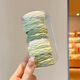 Hesiyu Seamless Matcha Green Hair Tie High Elasticity Rubber Band Hair Ins Headband Ponytail Thickened Matcha Green Mix and Match 10