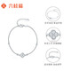 Liuguifu Jewelry Platinum Fashionable Four-leaf Clover Bracelet pt950 Simple and Versatile Temperament Clover Bundy Bracelet Gift Star Wish Four-leaf 3.60g