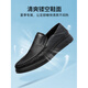 Laotou Hollow Leather Shoes Мужские сандалии летние повседневные дышащие деловые мягкие туфли папы бобов мягкая подошва черная ll12132_sheepskin 41