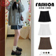 Langsha pleated skirt women's spring 2026 new high-waist slim college style a-line skirt small jk suit short skirt