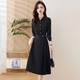 Ehangy Luxury High-End Brand Dress для женщин 2025 Осень Осень Новый драпированный темперамент Слим и высококачественная красивая юбка кирпич Red M