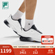 FILA official BOA soft spike golf shoes men's shoes 2025 autumn new golf shoes comprehensive training sports shoes bright white/black-BC 42