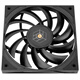 利民（Thermalright）TL-C12015 12cm薄款机箱散热风扇 15mm风扇 4PIN PWM 1500 转速 S-FDB V2轴承 TL-H12015B黑色薄扇【盒装】