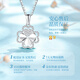 China Gold (CHINA GOLD) platinum necklace women's four-leaf clover light luxury platinum pendant birthday gift for girlfriend and wife wedding anniversary practical lucky four-leaf clover platinum pendant + platinum flash O chain