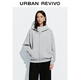 
UR2025 autumn new women's casual daily hooded zipper ultra-loose jacket UYY150093 medium gray flower gray (slightly loose) S (XS-S)