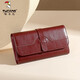 Holzspecker (Tucano) Cowide Wallet Women's Long 2025 Neues Retro-Multi-Karten-Ticket Öl Wachs Karthahnkartentasche Geschenk für Frauen
