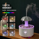 South Sandwich Aromatherapy Machine Automatic Fragrance Machine Rotating Umbrella Water Drop Aromatherapy Machine Automatic Fragrance Colorful Atmosphere Essential Oil Raining Sleep Aid Home Bedroom Humidifier Automatic Rotating Umbrella Black Power Plug + 1 Bottle of Essential Oil + Remote Control + Colorful