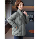 Flying in the snow new Chinese style down jacket women's fashion national style mother's clothes authentic 2026 new winter middle-aged and elderly women's jacket pea green L 165__90-110Jin Jin equals 0.5 kg