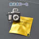 Yusenyi Car Perfume Ornaments Creative Imitation Retro Camera Car Air Conditioning Vent Women's Aromatherapy Car Interior Supplies Canon Camera Air Vent Clip 1g