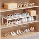 Julihui shoe rack space-saving shoe storage artifact compartment rack shoe cabinet cabinet built-in partition retractable layered storage rack white retractable length 38-62CM width 27CM height 22CM single layer