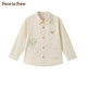 PawinPaw cartoon bear children's clothing 25th autumn new baby boy long-sleeved shirt comfortable jacket Ivory ivory/39 90