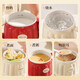 Japanese MUJU health cup hot milk artifact home multi-functional office water cup bird's nest cup portable style goose yellow hot milk cup + water cup + stew cup three-in-one 0.6L