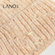 Lanno Alpaca Knitted Wool Hat Women's 2024 New Autumn and Winter New Large Head Circumference Showing Face Small Ear Protection Warm Hat Khaki M (56-58cm)