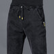 Lookout summer jeans men's thin elastic waist jeans men's loose elastic harem pants spring and autumn summer new thin K433 gray [high elastic] L [105-120]
