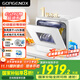 GORGENOX German 6 sets of desktop wall-mounted dishwashers require no installation, high-temperature UV sterilization, automatic hot air drying, ultra-thin tabletop dishwashers with manual water addition, white