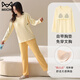 MiiOW Pure Cotton Pajamas Men's Spring and Autumn Long Sleeve Four Seasons Women's Autumn Style With Breast Pad Can Be Weared Out Full Cotton Home Clothes Set CKE-W5179A No Breast Pad M