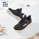 Hongxing Erke (ERKE) children's shoes, boys and girls running shoes, children's winter second cotton version cotton shoes, black/explosion powder 36