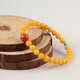 SHE CENTURY Natural Chicken Fat Yellow Beeswax Bracelet National Trend Bracelet Gift 6MM Beeswax (866980) 6MM Beeswax