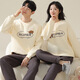 Fenton new winter couple's new thickened pure cotton sandwich warm pajamas three-layer quilted men's and women's home wear set male 998851 female 998852 L female (recommended 100-120 Jin Jin equals 0.5 kg)