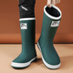Xiaohongshu popular rain boots for men in autumn and winter, special for sea fishing, non-slip, waterproof, work protection, wear-resistant kitchen, black - flagship model 1 37