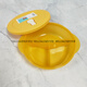 Tupperware 800ML600ML1L divided bowl microwave round bowl divided bowl lunch box microwave bowl lunch box orange round divided bowl 1L
