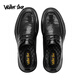 Walker Shop Commuting Men's Casual Leather Shoes First Layer Cowhide 2025 New Breathable and Comfortable Soft Sole Business Leather Shoes for Men Black Lace Up 40