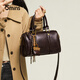 15MINS2025 new bag women's simple light luxury shoulder crossbody bag Boston bag high-end brand handheld women's bag