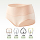 Langsha women's underwear women's high-waisted polylactic acid crotch 10A grade antibacterial, comfortable and breathable girls' briefs 4 pairs