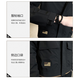 Woodpecker Jacket Men's 2025 Autumn and Winter New Slim Fit Color Block Jacket Versatile Top Plus Velvet and Cotton Fashion Cotton Clothes Black XL