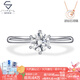 Star Eye Jewelry Special Price Platinum Diamond Ring Classic Crown Six-Prong Real Diamond Ring Looking for a wedding gift for my girlfriend and wife NGTC diamond ring-70 points N color SI clarity 9-20 circle can be consulted