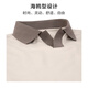 
Mr. Bu Mr. Bu Light Business Contrast Lapel 2025 Autumn Pearl Breathable Front Shoulder Long Sleeve T-shirt Men BT16859 Yami Apricot S __165