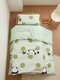 New Class A pure cotton multi-functional removable children's blanket four-season quilt quilt core kindergarten nap quilt lucky panda skin-friendly and comfortable 100*120cm single quilt cover