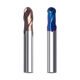 60 degree 2-edge extended tungsten steel ball end mill carbide coated CNC machining center arc spherical end mill D16R8*250L2F