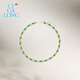 CIGA LONG Gao Sheng Hetian Jade Peridot Necklace Limanyuan S925 New Chinese Style Jewelry Ji Gao Sheng Hetian Jade Olive Green Necklace