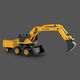 
Shantoulin Village real inertial hand-crank multi-function excavator bulldozer dump truck rocker engineering car June 1st-er rocker multi-function excavator B model 16864