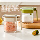 Modern housewife seasoning box kitchen household new seasoning spoon separated salt shaker storage seasoning distribution bottle seasoning bottle jar mixed color 3 pack upgraded independent spoon compartment | sealed and moisture-proof