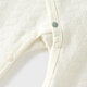 Tongtai (TONGTAI) baby jumpsuit autumn and winter pure cotton warm baby clothes newborn romper pajamas white 73cm