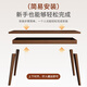 Fuhe solid wood leg computer desk bedroom office desk narrow side long table home student writing desk simple study table push solid wood thick legs wilderness wood color 120 single table
