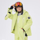 Cold Element Coldelement Children's Ski Suit New 3L Laminated Ski Suit Overalls Set Professional Waterproof Thickening Lime Yellow Green + Lime Yellow Green Overalls 150cm Recommended 40-45kg