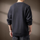 OLJ high-end luxury brand sweater men's high-end tough guy Henry collar sweater men's winter new casual bottoming long blue gray S suitable for 90-110Jin Jin equals 0.5 kg