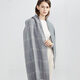 TUTORGOOSE scarf for women winter Korean fashion versatile ins trend thickened warm long shawl with extra long shawl gray
